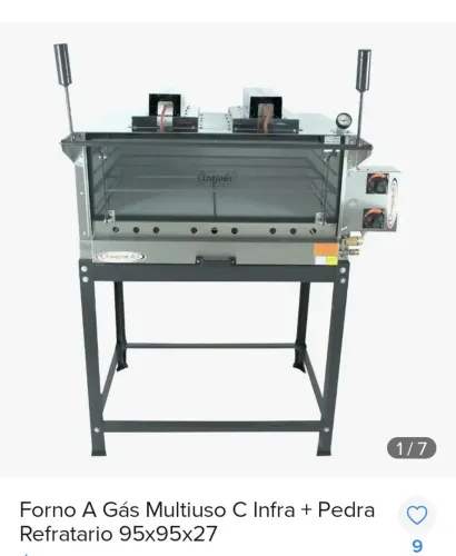 Vende forno a gas com infra e pedra reflataria 95x96x27