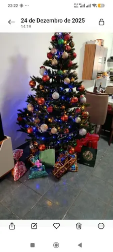Árvore de Natal 120 bolas - 2,10 alt