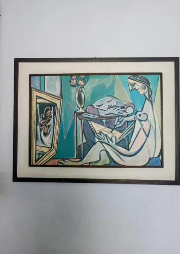 Quadro antigo reprodução Picasso