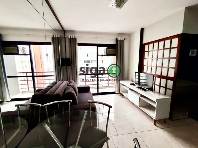 Apartamento para locação 35m² mobiliado, localizado em Moema.
