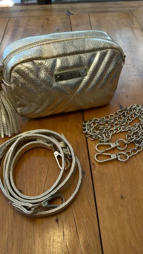 bolsa dourada santa lolla