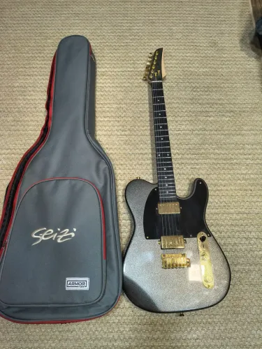 Guitarra telecaster seizi katana kabuto space grey