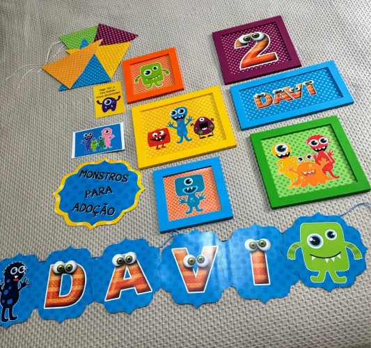 Monstrinhos - Itens decorativos personalizados