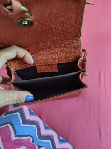 Bolsa arrazo couro