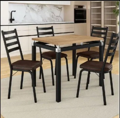Jogo de mesa retangular Artefamol com 4 cadeiras
