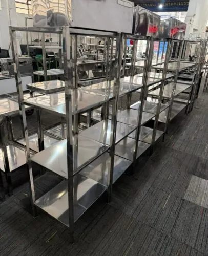 Estante industrial em aço inox
