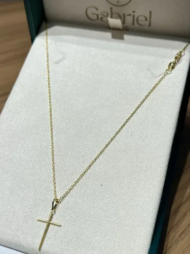 Cordão de ouro 3.85g com pingente ( LOJA FÍSICA )