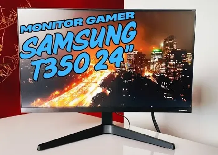 Monitor Gamer Samsung 24" FHD 75Hz HDMI VGA Freesync Preto Série T350