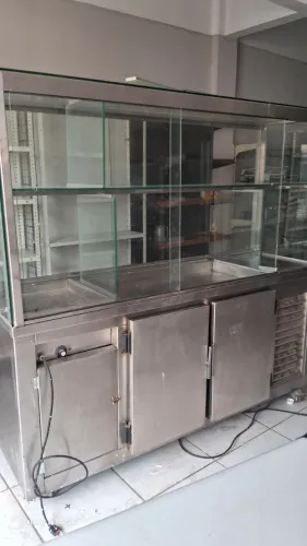 Balcão inox frio e fogão