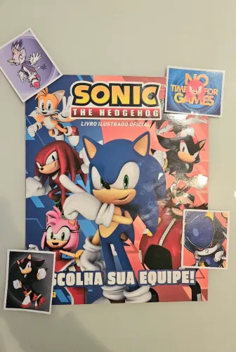Álbum com Figurinhas Sonic The Hedgehog