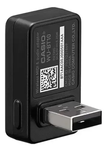 Interface Bluetooth Casio WU-BT10 - Áudio e MIDI sem Fio