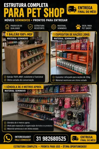 Moveis para pet shop