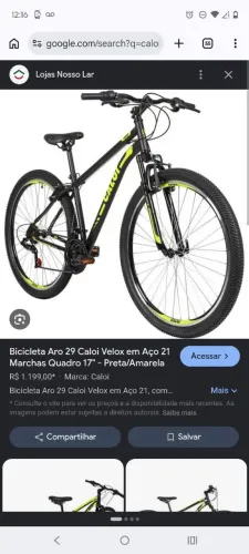 Bicicleta Caloi Velox 29 nova