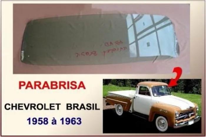 Vidro Parabrisa Chevrolet Brasil 58 À 63 Verde