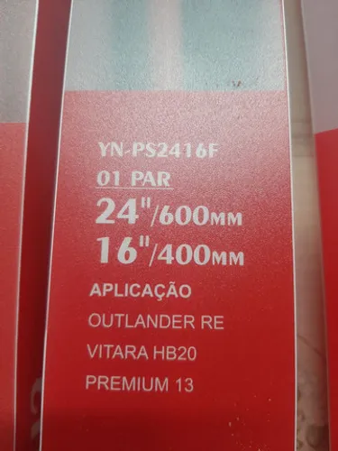Palheta especifica outlander re vitara hb20