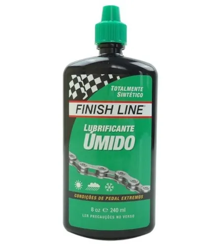 Óleo Lubrificante Corrente Finish Line Úmido Wet 240ml Verde Ideal Para Lama 5437