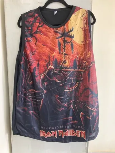 Camisa regata Iron Maiden Tributo Hallowed be thy name 