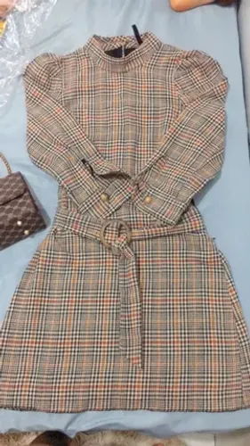 Vestido quadriculado