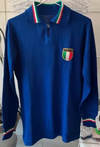 CAMISA BLUSA SELECAO ITALIA ANOS 70 MADE IN ITALY FRETE GRATIS