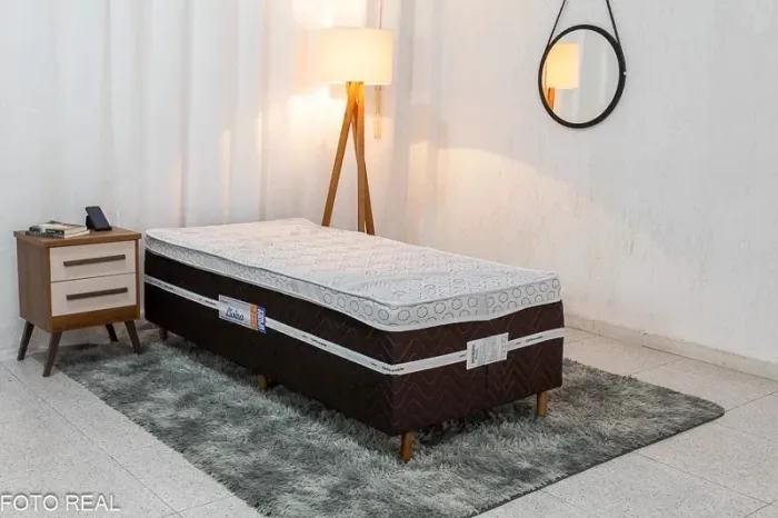 Pronta entrega! Cama Box Solteiro Livina Molas Ensacadas - Receba rápido!