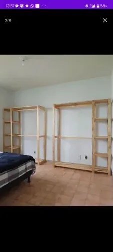 Arara de Palete. Teles Móveis rústicos de Pallet, Pallets e pinus.