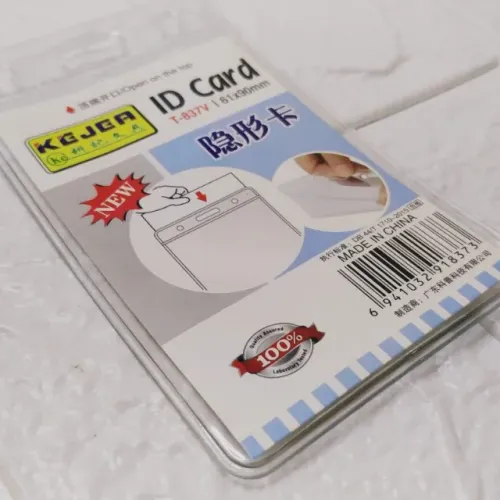 Porta Cartão Cracha De Plastico T-837v 61x90mm Kejea