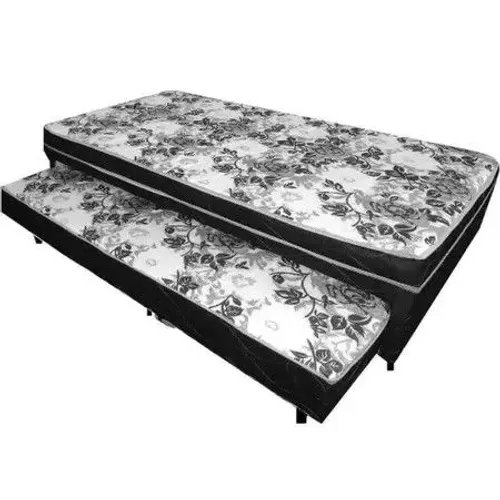 Cama Box Conjugada D28 Solteiro Com Cama Auxiliar Bicama 