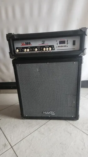Cabeçote LL Áudio com Bluetooth 90w e caixa Master Áudio de 90w 