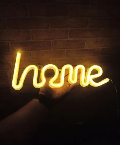 Luminária neon home 
