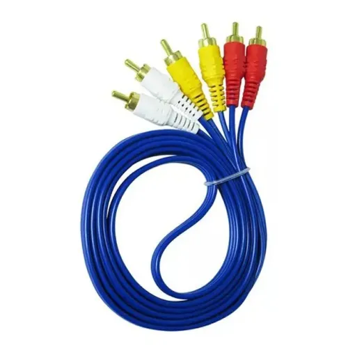 Cabo de Vídeo/Áudio RCA 3 Vias 1.5M B-Max BM-8406 - WZetta