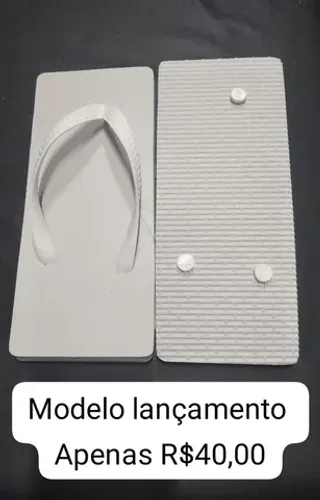 Chinelo Quadrado BRANCO 