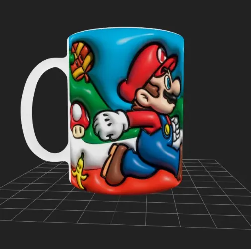 CANECA PERSONALIZADA TEMA MARIO-VIDEO GAMER 