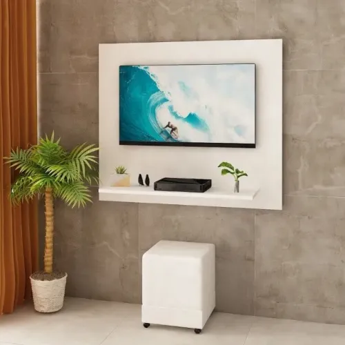 Painel Para Tv Suspenso De Até 32 Polegadas 90x80cm MV Decor