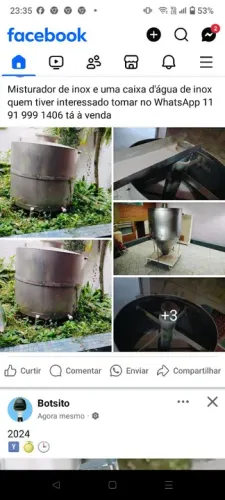 Misturador de tempero industrial inox e caixa d'água de inox