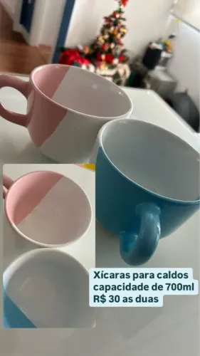 Xícaras Caneca para caldos de cerâmica 
