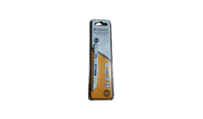 Kit com 5 lâminas para serra tico-tico 100mm para metal marca Schulz