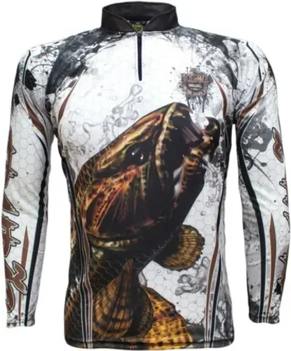 Camisa de Pesca Traíra Branca