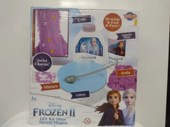 Kit Slime Frozen 2 Toyng 39896 + Acessórios Extras Variados 