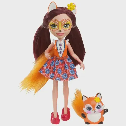 Boneca Enchantimals e Pet Raposa Felicity Fox e Flick