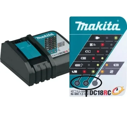 CARREGADOR DE BATERIA 18V DC18RC BIVOLT - 197522-0 - MAKITA