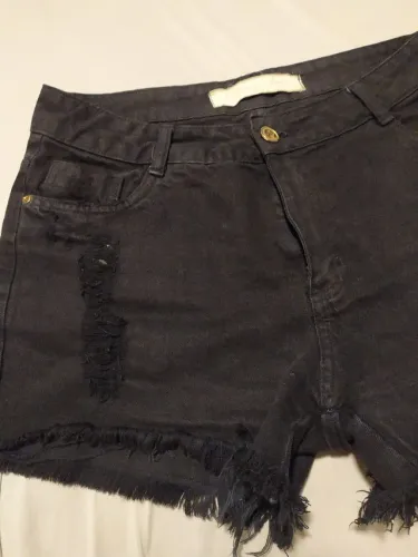 Short jeans preto 38