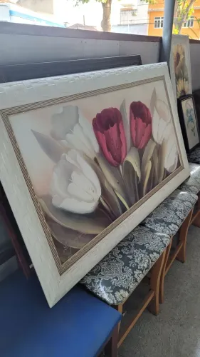 Quadro decorativo de tulipas