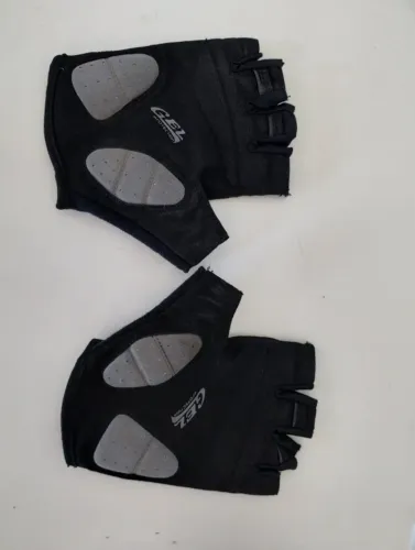 Luvas Ciclismo de Gel Dedo Curto - Tamanho G (Pouco Uso)