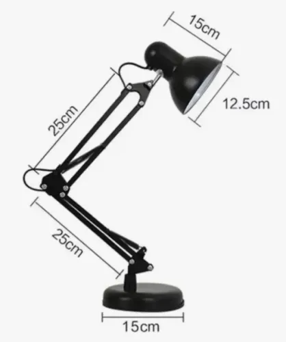 Luminária De Mesa Articulada B-max BM-F977