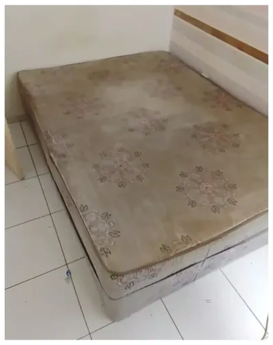 CAMA BOX COM COLCHÃO ORTOPÉDICO EMBUTIDO ÚNICO DONO !