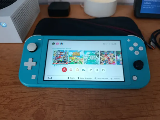 Nintendo Switch Lite Destravado + 30 Jogos | 256GB + Carregador Original
