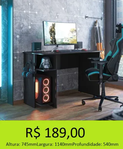 Escrivaninha gamer multi cores