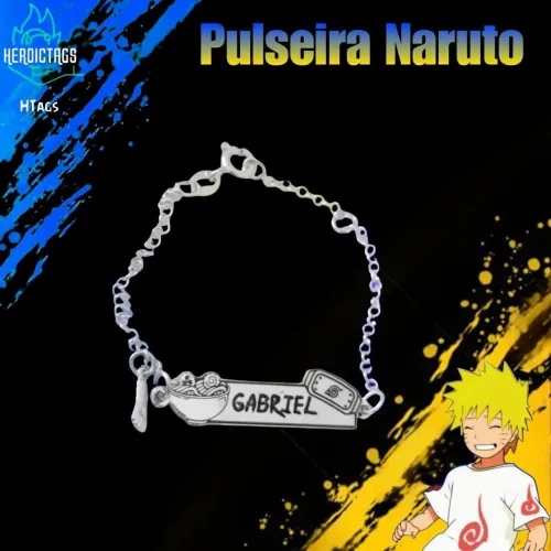 Pulseira Infantil com Pingente Naruto - Naruto 