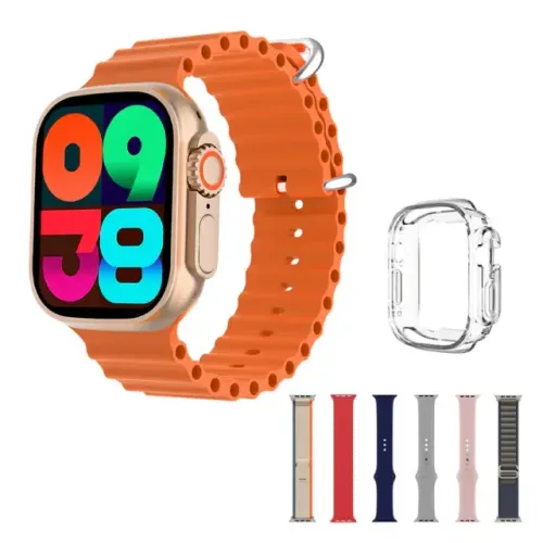 Smartwatch Bazik Prime W74 Pro Max - 49mm, Tela AMOLED, Bluetooth, GPS, 7 Pulseiras