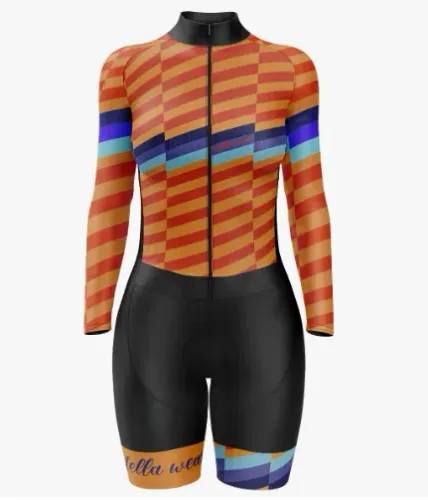 Macaquinho Feminino De Ciclismo Bike Bicicleta Uv80 Roupa Pedalar z1438 x1